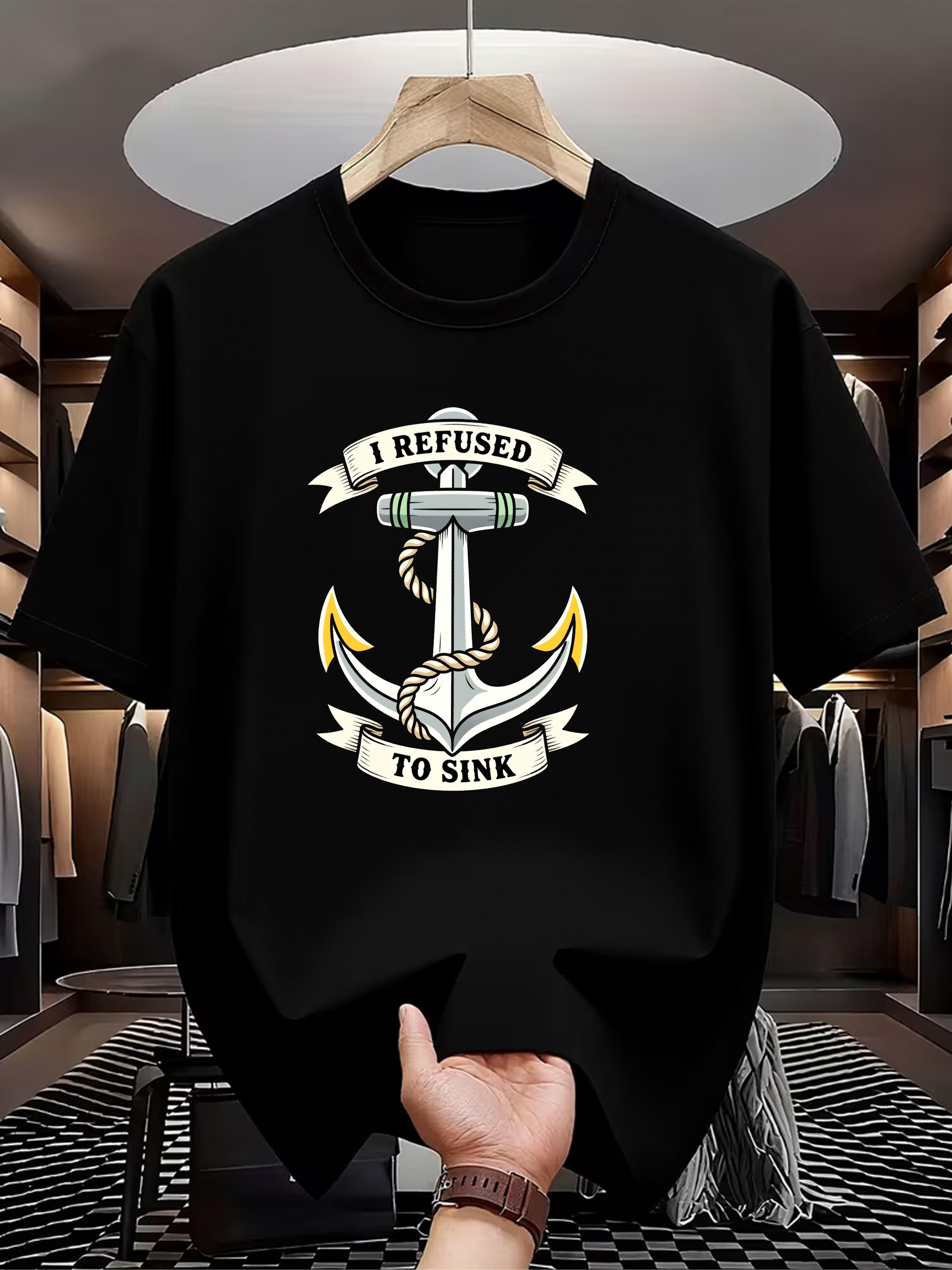 Vintage Anchor I Refuse to Sink T-Shirt for Men Who Love Sailing XXL
Vintage Anchor I Refuse to Sink T-Shirt for Men Who Love Sailing XXL