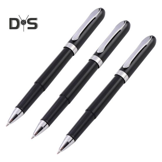 Стираемая гелевая ручка 0,5 мм с черными чернилами, выдвижная ручка-клик, гладкое письмо без пятен, черная матовая ручка для студентов 0.5mm чёрный