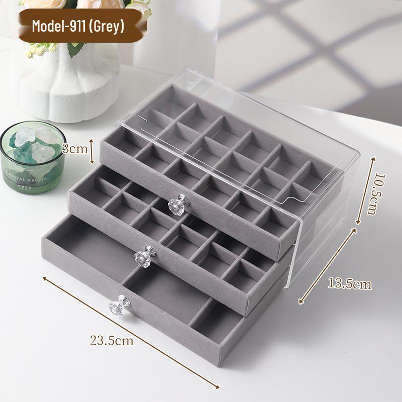 Высококачественная прозрачная акриловая коробка для хранения ювелирных изделий для серег, ожерелий и часов
Высококачественная прозрачная акриловая коробка для хранения ювелирных изделий для серег, ожерелий и часов