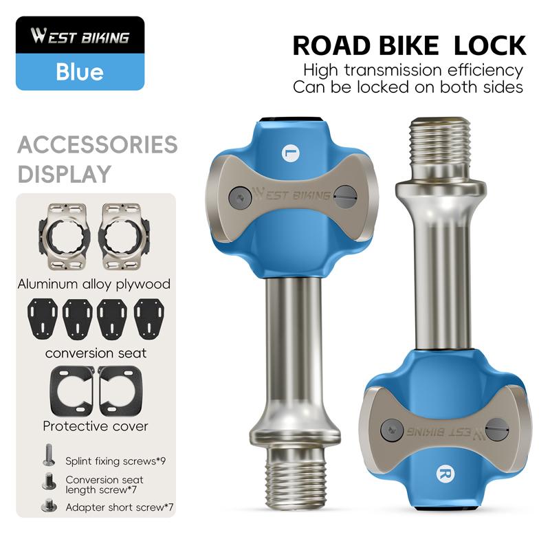 WEST BIKING Lightweight Lollipop Bearing Pedal With Lock Plate Cycling Accessories Bicycle Pedals 2PCS Self-locking Bike Pedals
WEST BIKING Lightweight Lollipop Bearing Pedal With Lock Plate Cycling Accessories Bicycle Pedals 2PCS Self-locking Bike Pedals