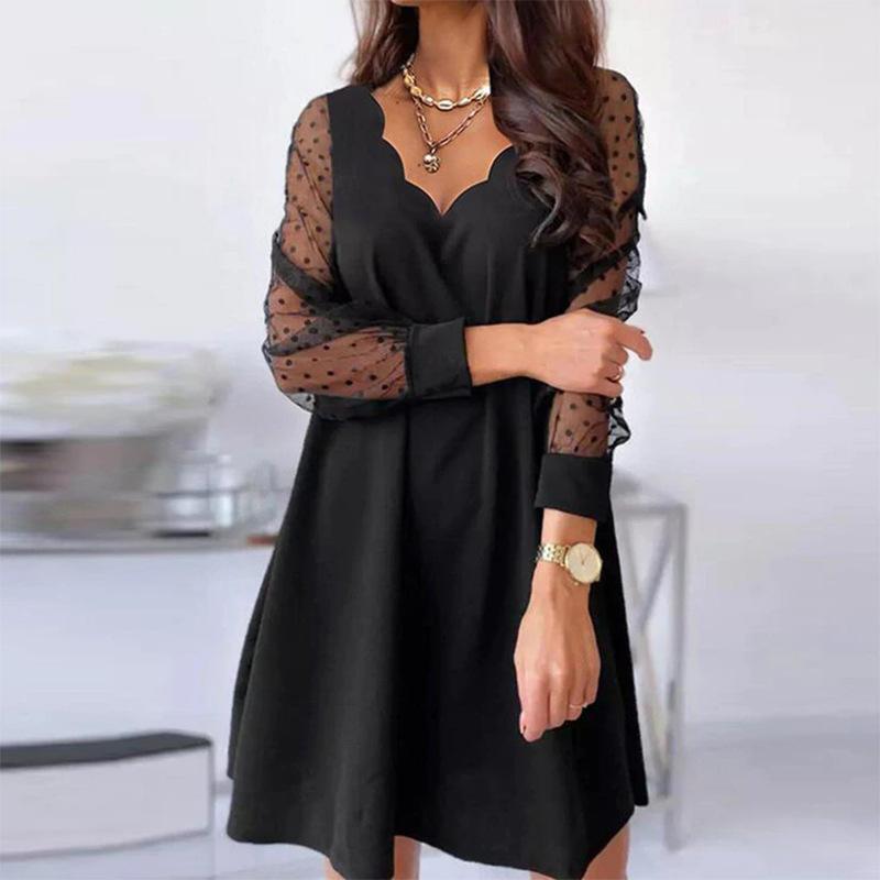 women s Floral Gradient Print Scalloped V‑Neck Mesh Long Sleeve Loose A‑Line Mini Dress 5XL чорний
women s Floral Gradient Print Scalloped V‑Neck Mesh Long Sleeve Loose A‑Line Mini Dress 5XL чорний