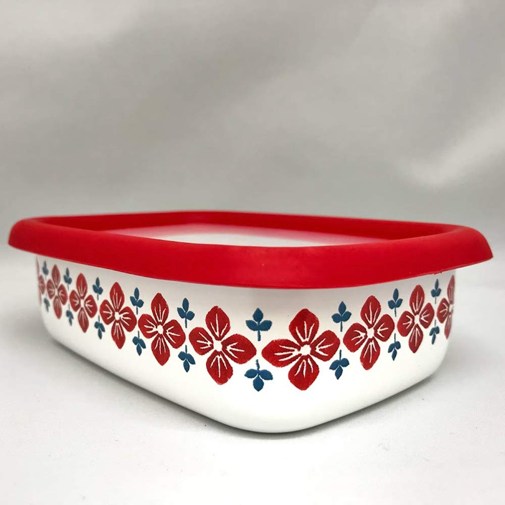 Fuji Horo Storage Container Shallow Enamel Square Container S Size Canister with Lid Cukka Red R CU-S
Fuji Horo Storage Container Shallow Enamel Square Container S Size Canister with Lid Cukka Red R CU-S