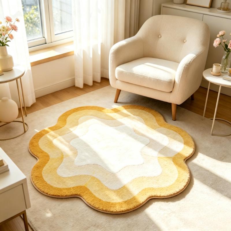 Dopamine Color Carpets for Living Room Artistic Gradient Bedroom Decor Carpet Irregular Shape Bedside Rug Home Thicken Floor Mat 40x40CM
Dopamine Color Carpets for Living Room Artistic Gradient Bedroom Decor Carpet Irregular Shape Bedside Rug Home Thicken Floor Mat 40x40CM