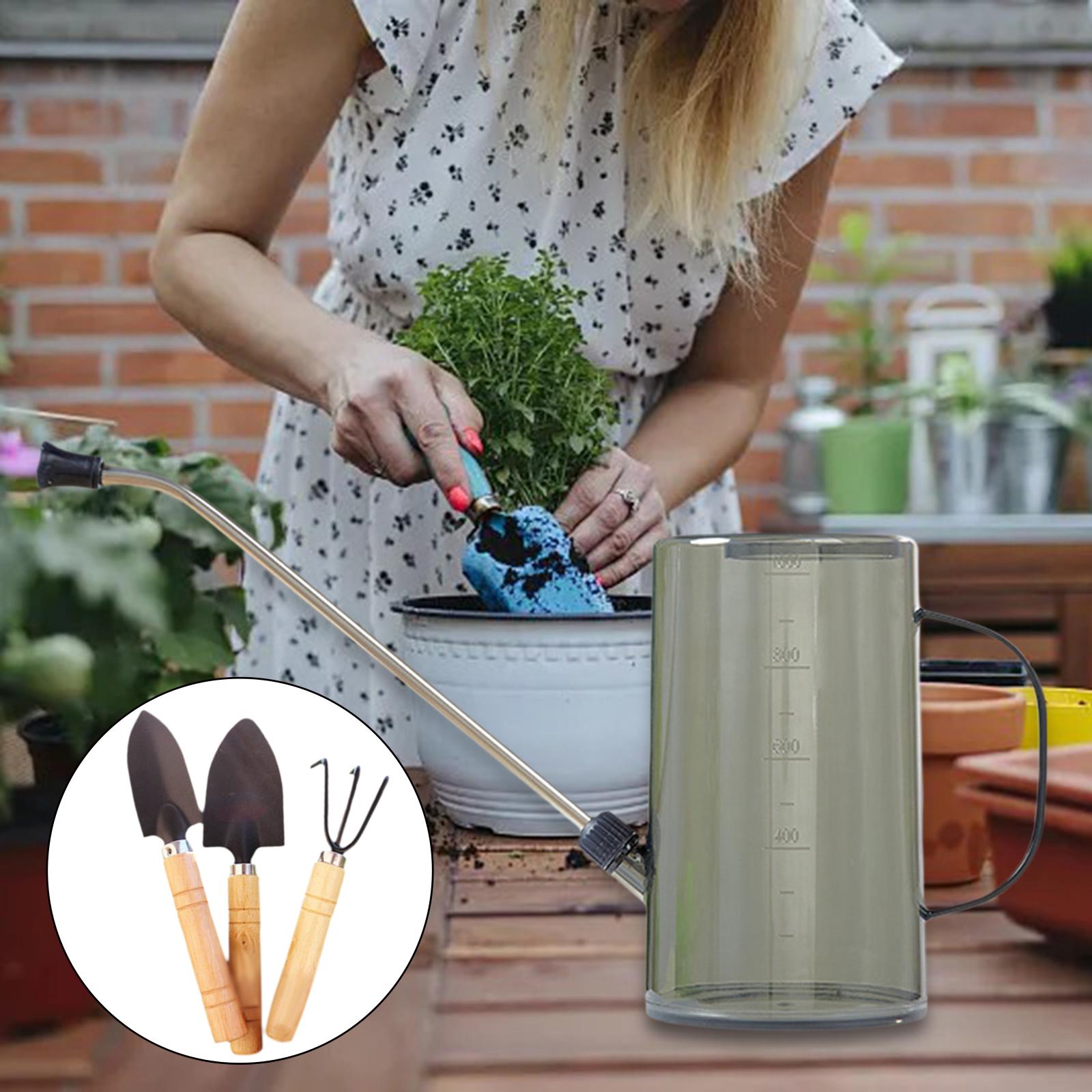 Лейка 1 л, лейка-чайник, с 3 садовыми инструментами, портативная удобная ручка, комнатная лейка для сада, цветов серый
Лейка 1 л, лейка-чайник, с 3 садовыми инструментами, портативная удобная ручка, комнатная лейка для сада, цветов серый