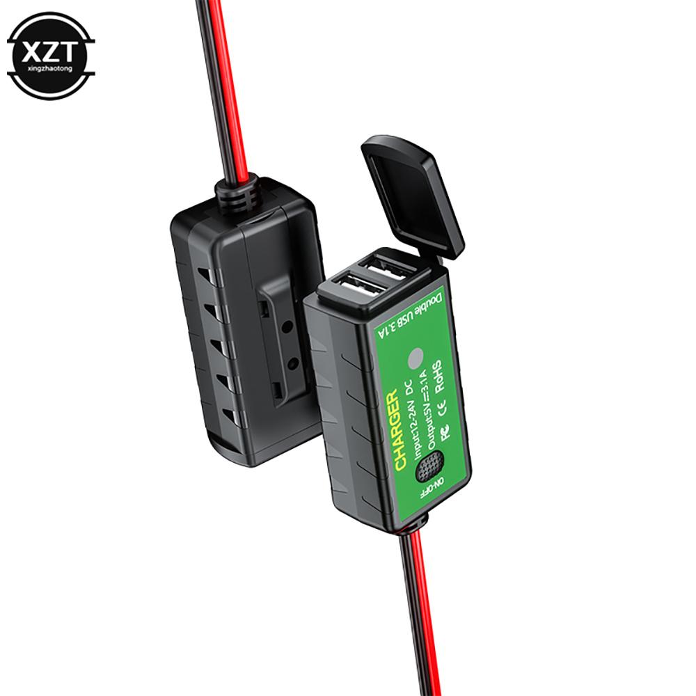 3.1A/4.8A TYPE-C Motorcycle USB Charger SAE to USB Type-C Voltmeter ON/Off Switch Waterproof Quick Disconnect Plug Motorcyles
3.1A/4.8A TYPE-C Motorcycle USB Charger SAE to USB Type-C Voltmeter ON/Off Switch Waterproof Quick Disconnect Plug Motorcyles