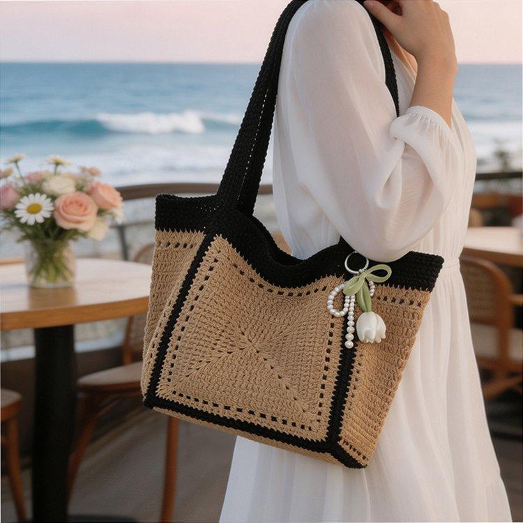 waterprood Women’s beach tote bag hand knitted beach handbag For Women Summer Women’s beach bag Suitable for the beaches
waterprood Women’s beach tote bag hand knitted beach handbag For Women Summer Women’s beach bag Suitable for the beaches