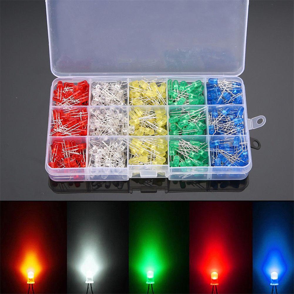 500Pcs LED Light-Emitting Diode 100Pcs/Color 5MM Luminous Diode Kit LED Light Emitting Diode Set for DIY Electrical Maintenance spain
500Pcs LED Light-Emitting Diode 100Pcs/Color 5MM Luminous Diode Kit LED Light Emitting Diode Set for DIY Electrical Maintenance spain