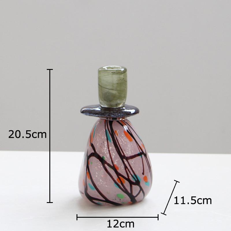Mottled Painted Glass Candle Holder Creative Ornaments Candlestick Table Decoration Candelabrum Wax Melt Burner Aroma Diffuser
Mottled Painted Glass Candle Holder Creative Ornaments Candlestick Table Decoration Candelabrum Wax Melt Burner Aroma Diffuser