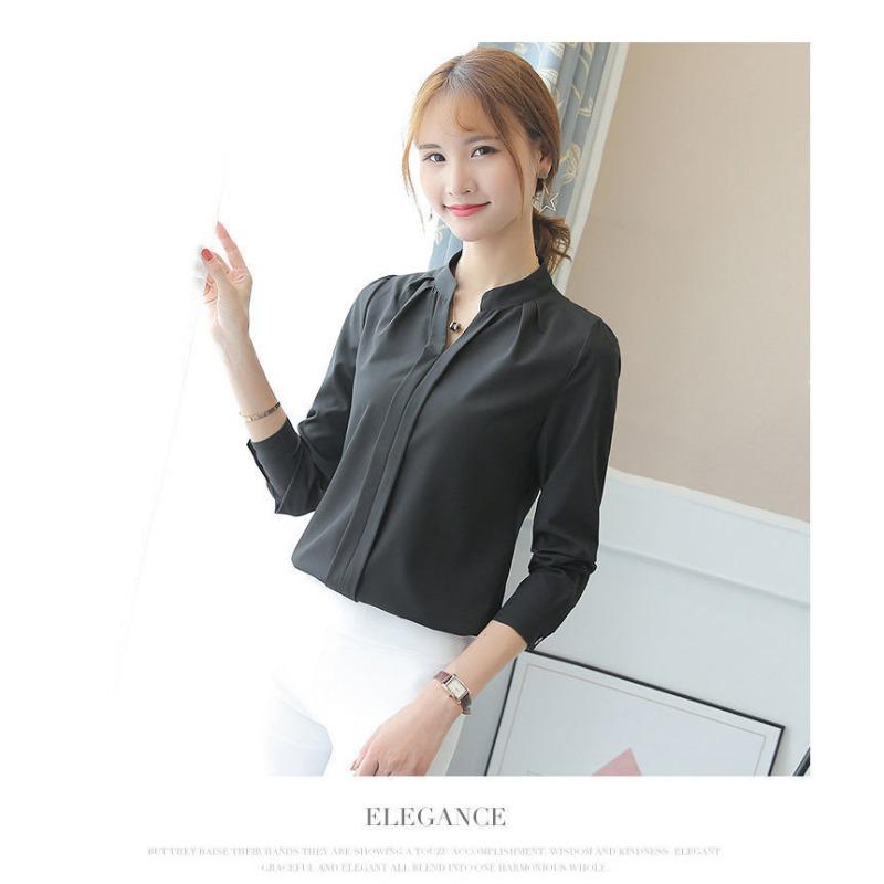 New Slim Fit Office Women s Shirt Korean Fashion Long Sleeve Casual Bottom Simple Blouse Women V Neck Loose Spring and Autumn Tops Solid Color Clothes S чёрный
New Slim Fit Office Women s Shirt Korean Fashion Long Sleeve Casual Bottom Simple Blouse Women V Neck Loose Spring and Autumn Tops Solid Color Clothes S чёрный