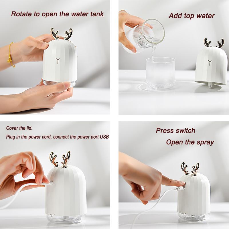 Ultrasonic Air Humidifier Essential 220ML Oil Diffuser With LED Night Lamp Electric Aromatherapy USB Humidifier
Ultrasonic Air Humidifier Essential 220ML Oil Diffuser With LED Night Lamp Electric Aromatherapy USB Humidifier