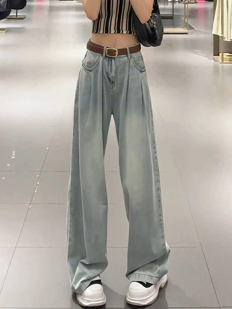 American Retro White Plush Wide-Leg High-Waist Jeans for Women Double Extra Large
American Retro White Plush Wide-Leg High-Waist Jeans for Women Double Extra Large