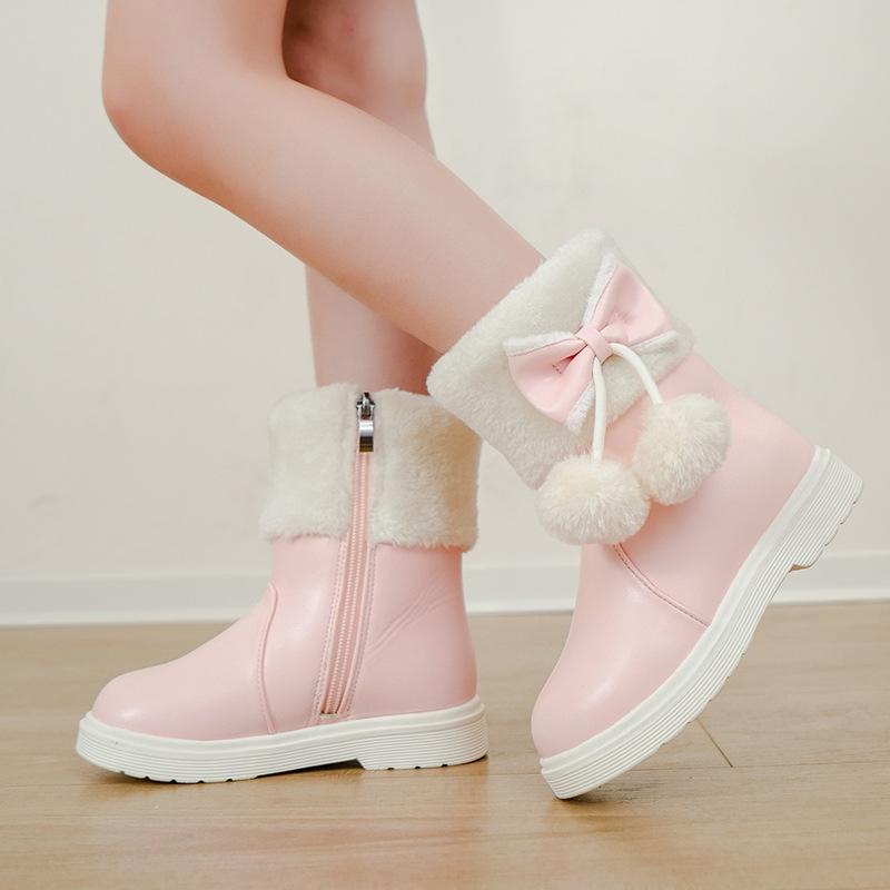 Children s snow boots, girls leather short boots, winter velvet warm princess boots, medium to large children s and girls cotton boots 27 чорний
Children s snow boots, girls leather short boots, winter velvet warm princess boots, medium to large children s and girls cotton boots 27 чорний