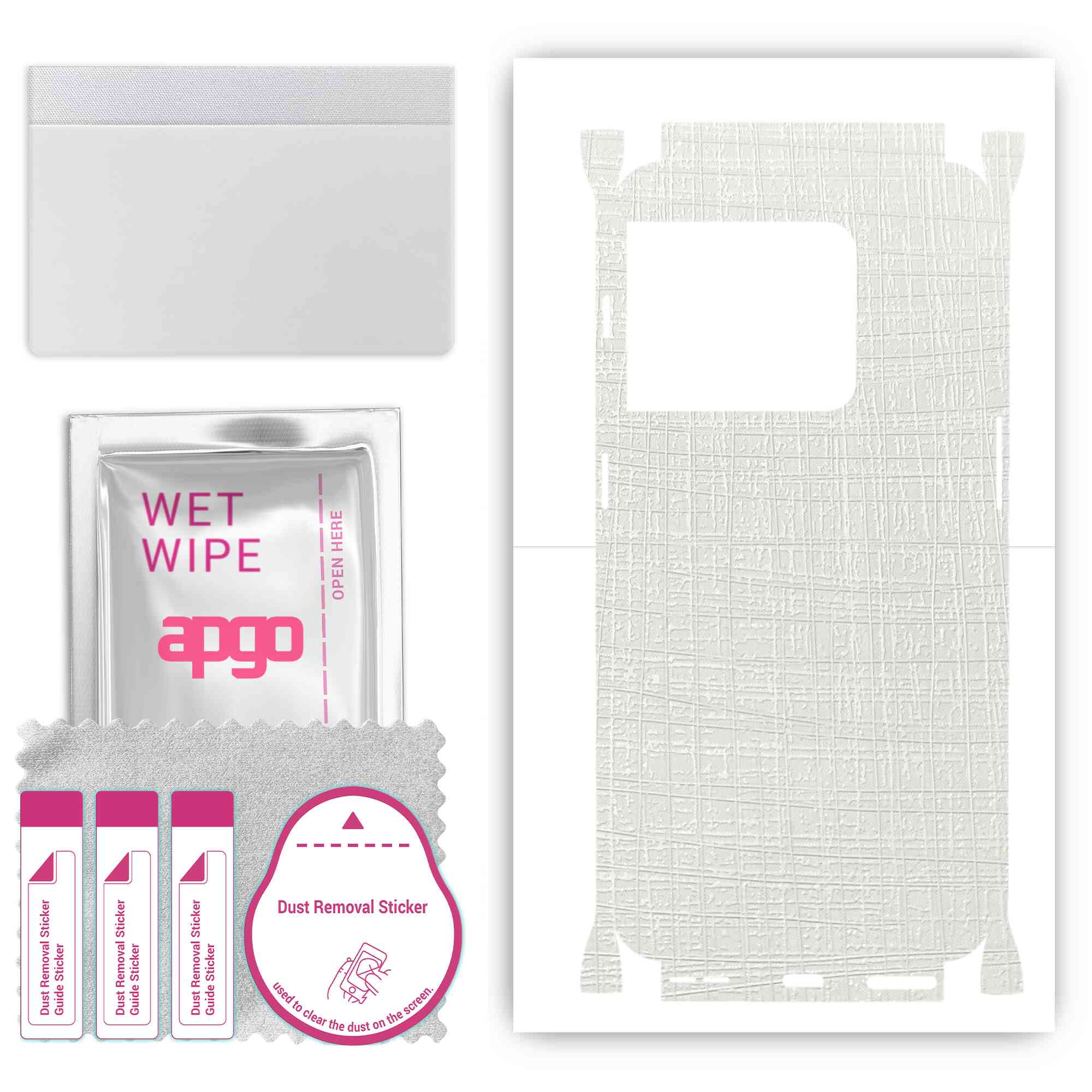 apgo Protective Skin Sticker for the back+sides compatible with OnePlus 10 Pro, Full Wrap Film, Foil, Vinyl - Pattern White Fabric
apgo Protective Skin Sticker for the back+sides compatible with OnePlus 10 Pro, Full Wrap Film, Foil, Vinyl - Pattern White Fabric