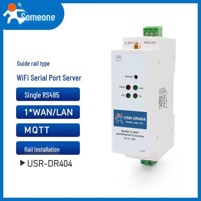 LonHand USR-DR404 Industrial WiFi Serial Server (RS485 to Ethernet)
LonHand USR-DR404 Industrial WiFi Serial Server (RS485 to Ethernet)