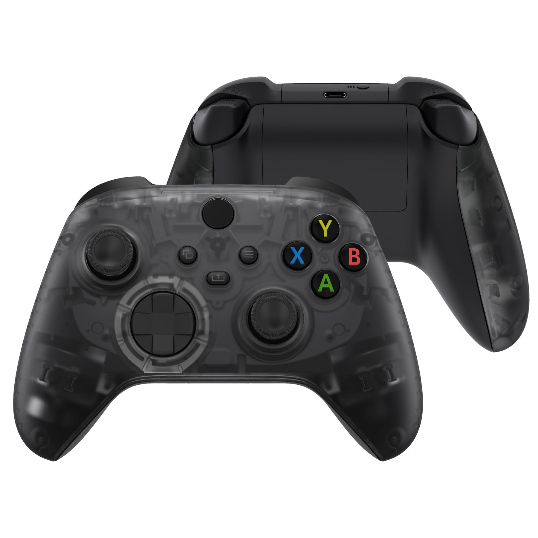 eXtremeRate Side Rail Grip Shell for Xbox Core Wireless Clear Black Replacement Front Housing Cover Handle Faceplate for Xbox Series X S Controllers
eXtremeRate Side Rail Grip Shell for Xbox Core Wireless Clear Black Replacement Front Housing Cover Handle Faceplate for Xbox Series X S Controllers