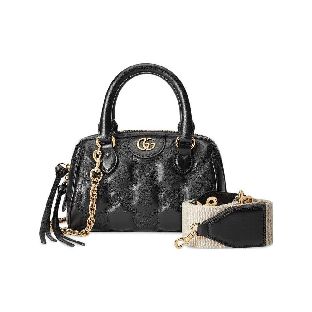 Gucci GG Matelassé Gold Logo Studded Design Canvas Shoulder Strap Leather Handle Boston Bag Small Women bags Black 727793-UM8HG-1046 Basic Set (Bag+Dust Bag)
Gucci GG Matelassé Gold Logo Studded Design Canvas Shoulder Strap Leather Handle Boston Bag Small Women bags Black 727793-UM8HG-1046 Basic Set (Bag+Dust Bag)