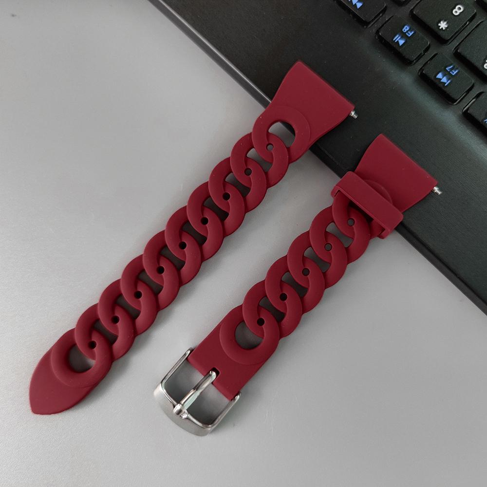 20mm/22mm Silicone band For Amazfit GTS 4/2/2e Mini/3/GTR 4/3 Pro/47mm/GTR2/stratos 2/3 Watch Bracelet Amazfit bip 6 5 3 straps Amazfit GTR 2-2e вина червоного кольору
20mm/22mm Silicone band For Amazfit GTS 4/2/2e Mini/3/GTR 4/3 Pro/47mm/GTR2/stratos 2/3 Watch Bracelet Amazfit bip 6 5 3 straps Amazfit GTR 2-2e вина червоного кольору