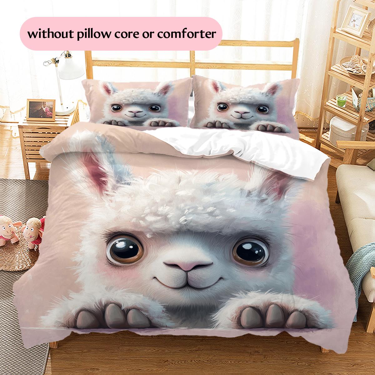 Alpaca Pattern Bedding Home Decoration Birthday Gift (1 * duvet cover + 2 * pillowcase, without core) 220x240cm
Alpaca Pattern Bedding Home Decoration Birthday Gift (1 * duvet cover + 2 * pillowcase, without core) 220x240cm