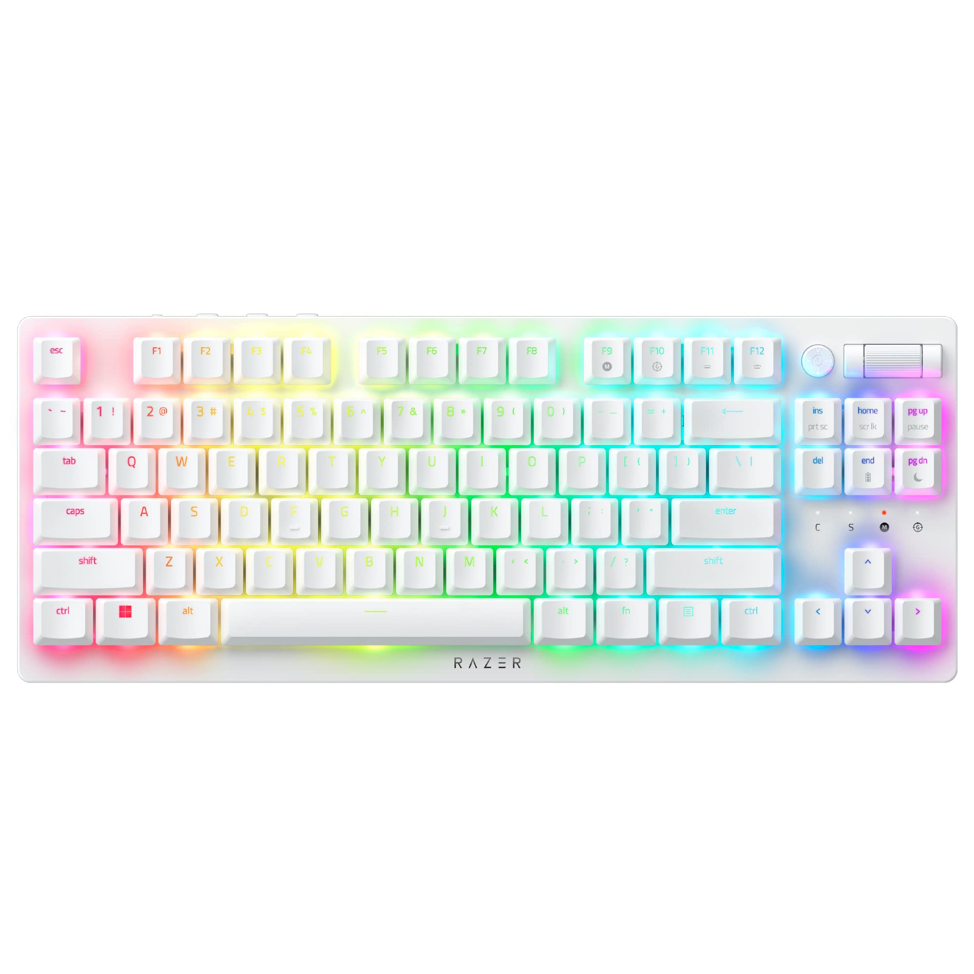 Razer DeathStalker V2 Pro Tenkeyless White Edition Linear Optical Switch Gaming Keyboard Thin Optical Switch Wireless Bluetooth Chroma English Layout
Razer DeathStalker V2 Pro Tenkeyless White Edition Linear Optical Switch Gaming Keyboard Thin Optical Switch Wireless Bluetooth Chroma English Layout