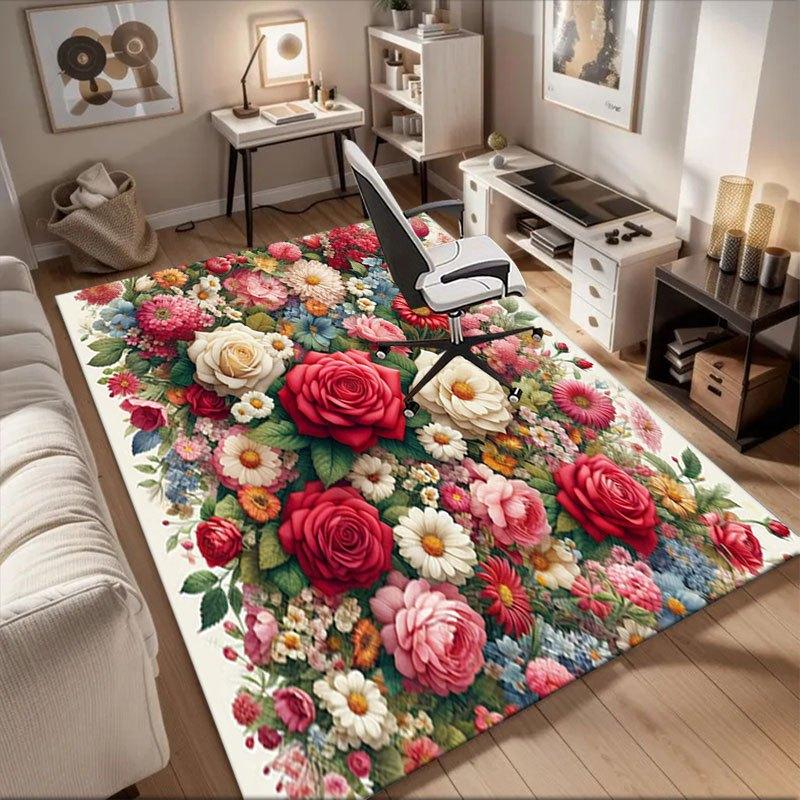 Floral Garden Jigsaw Puzzle - Colorful Flower Bouquet Office Mat Perfect for Home Decor Office Desk Chair Rugs Chair Carpet for office Poly 60cm by 90cm
Floral Garden Jigsaw Puzzle - Colorful Flower Bouquet Office Mat Perfect for Home Decor Office Desk Chair Rugs Chair Carpet for office Poly 60cm by 90cm