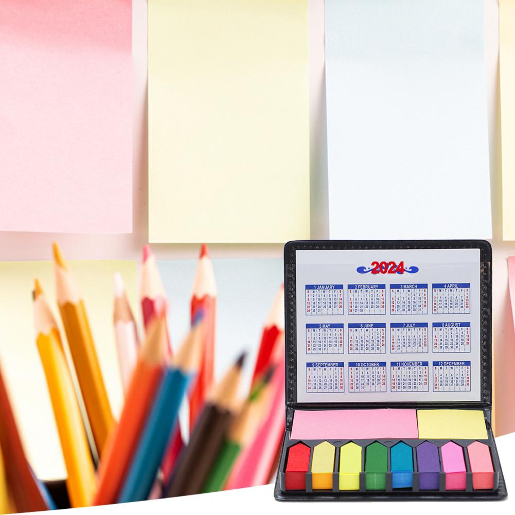 13*10.5cm Desktop Calendar With Colorful Sticky Notes 2024 Sticky Notepads Stickers Organization PU Packaging Office Supplies
13*10.5cm Desktop Calendar With Colorful Sticky Notes 2024 Sticky Notepads Stickers Organization PU Packaging Office Supplies