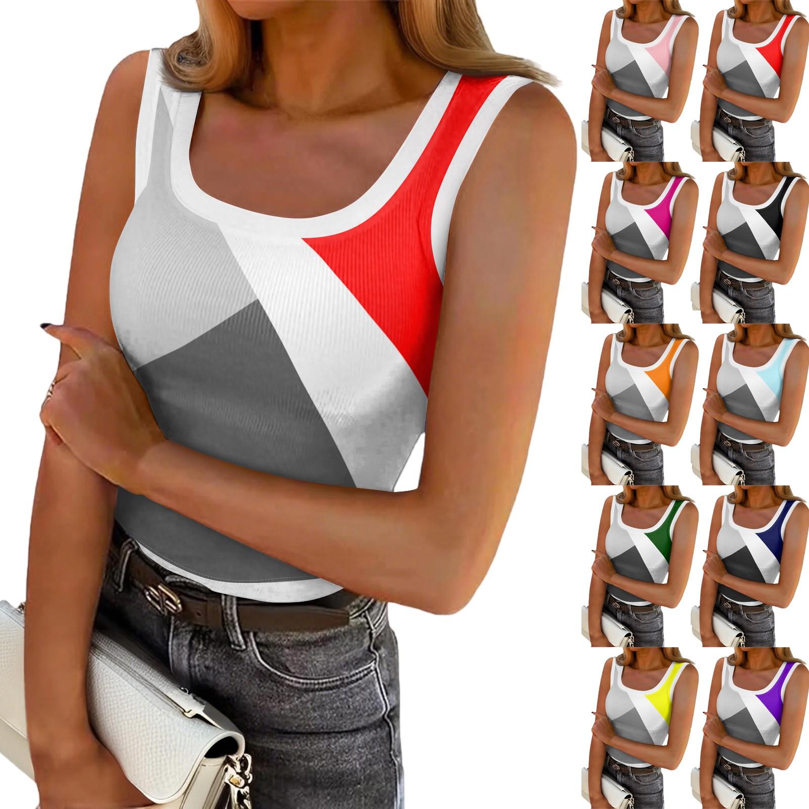 Women s Ribbed Tank Top Sleeveless Geometric Knit U Neck Shirt Summer Casual Tank Top L чёрный
Women s Ribbed Tank Top Sleeveless Geometric Knit U Neck Shirt Summer Casual Tank Top L чёрный