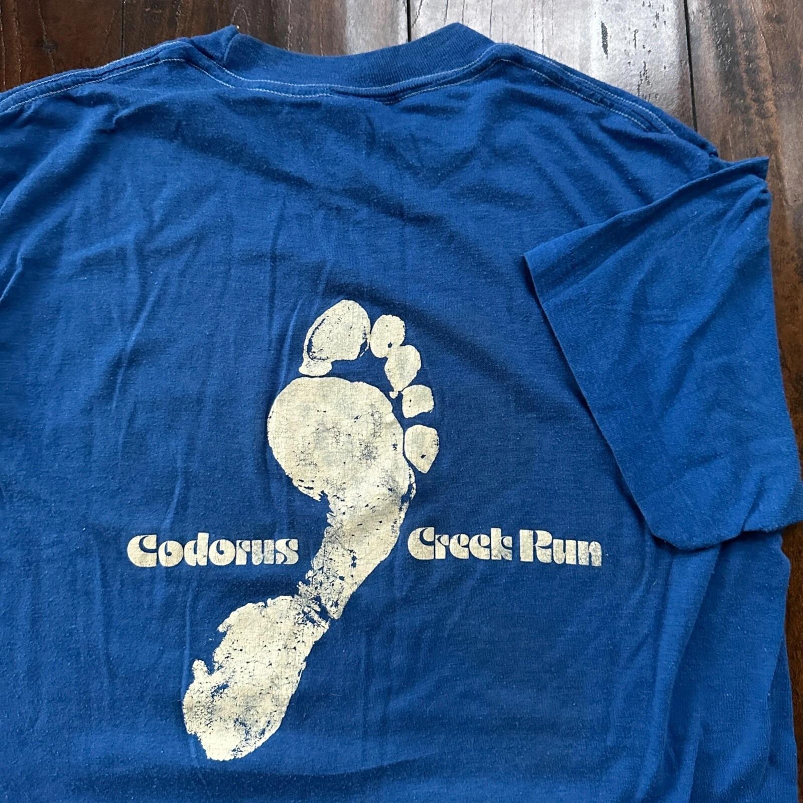 Codorus Creek Run Pennsylvania Vintage T Shirt 80s Shed 1970s 70s Foot Marathon 4XL
Codorus Creek Run Pennsylvania Vintage T Shirt 80s Shed 1970s 70s Foot Marathon 4XL