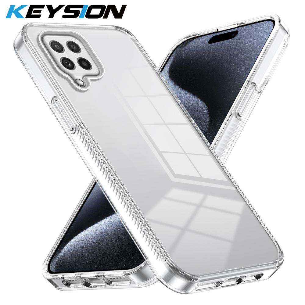 KEYSION Transparent Phone Case for Samsung A22 4G A22 S 5G A12 TPU+PC Anti-slip Clear Shockproof Phone Cover for Galaxy M12 M32 for Samsung M32 чистий
KEYSION Transparent Phone Case for Samsung A22 4G A22 S 5G A12 TPU+PC Anti-slip Clear Shockproof Phone Cover for Galaxy M12 M32 for Samsung M32 чистий
