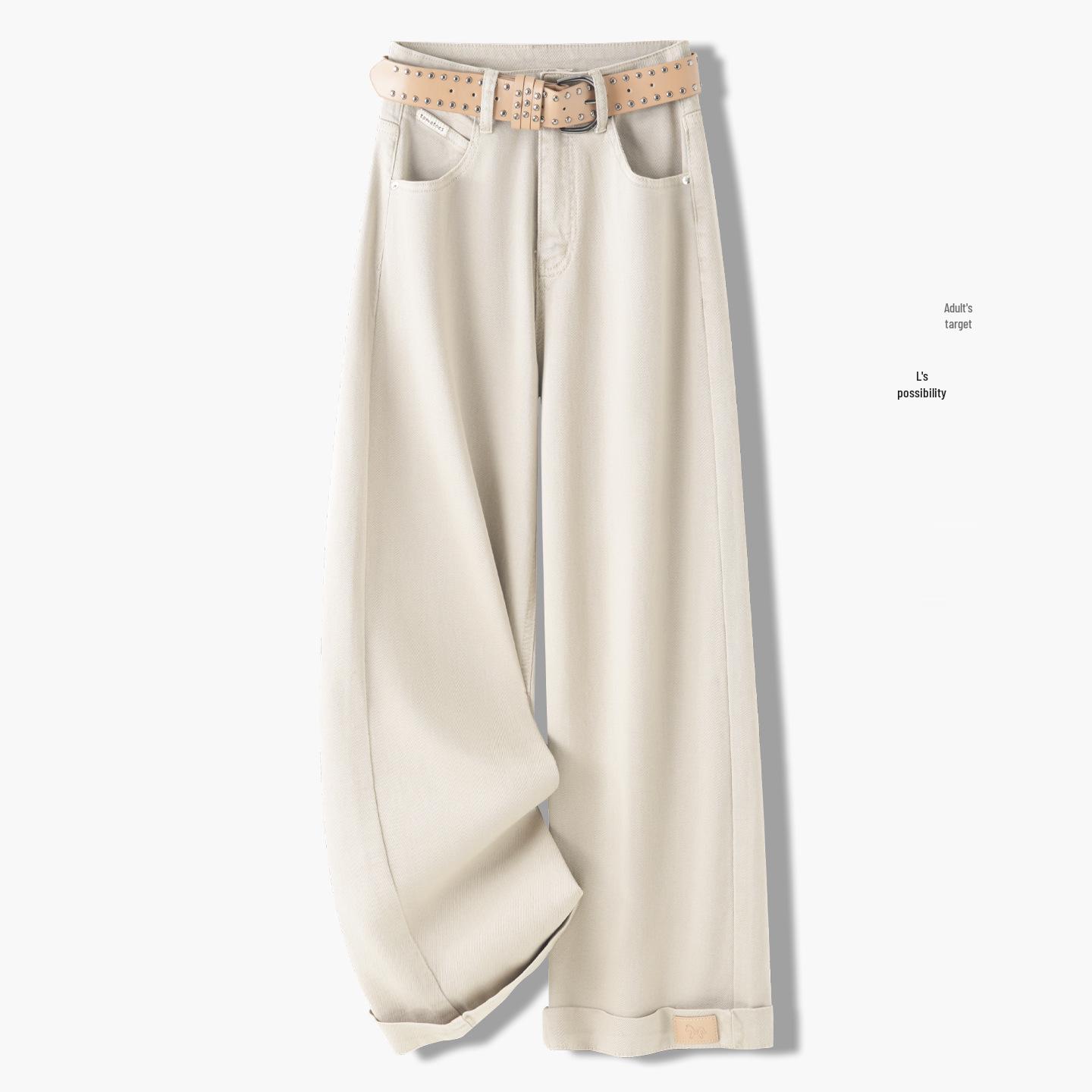 Women s High-Waisted Off-White Wide-Leg Jeans, Spring/Autumn 2026, Loose Slimming Casual Long Pants 26
Women s High-Waisted Off-White Wide-Leg Jeans, Spring/Autumn 2026, Loose Slimming Casual Long Pants 26