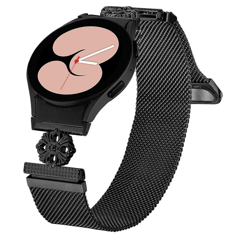 For Samsung Galaxy Watch 5 Pro/Watch 5/Watch4 Milanese Watch Band Stainless Steel Strap with Quick Release Connector Black
For Samsung Galaxy Watch 5 Pro/Watch 5/Watch4 Milanese Watch Band Stainless Steel Strap with Quick Release Connector Black