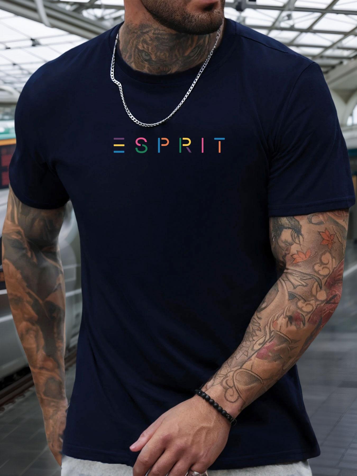 Футболка з коротким рукавом ESPRIT Чоловіча 100% Бавовна З принтом Літня З круглим вирізом Дихаюча Повсякденна Модна Крута Футболка M
Футболка з коротким рукавом ESPRIT Чоловіча 100% Бавовна З принтом Літня З круглим вирізом Дихаюча Повсякденна Модна Крута Футболка M