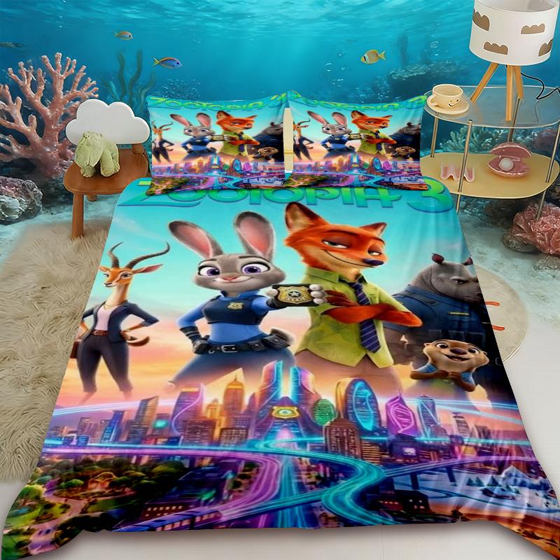 Duvet Cover Set Zootopia Judy Nick Anime with 2 Pillowcase Bedding Set Soft and Skin-friendly Bedroom Decor Holiday Gifts 135x200cm
Duvet Cover Set Zootopia Judy Nick Anime with 2 Pillowcase Bedding Set Soft and Skin-friendly Bedroom Decor Holiday Gifts 135x200cm