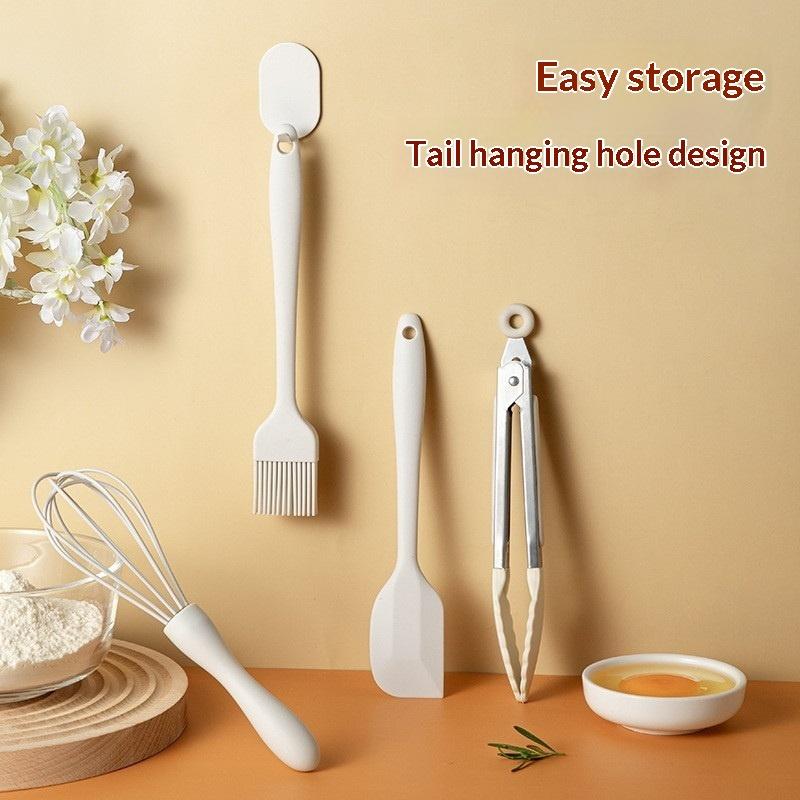 4Pcs Baking Set Food Grade Silicone Heat Resistant Cream Scraper Egg Beater Grease Brush Food Clip Kitchen Tool Cake Baking Tool ONESIZE
4Pcs Baking Set Food Grade Silicone Heat Resistant Cream Scraper Egg Beater Grease Brush Food Clip Kitchen Tool Cake Baking Tool ONESIZE