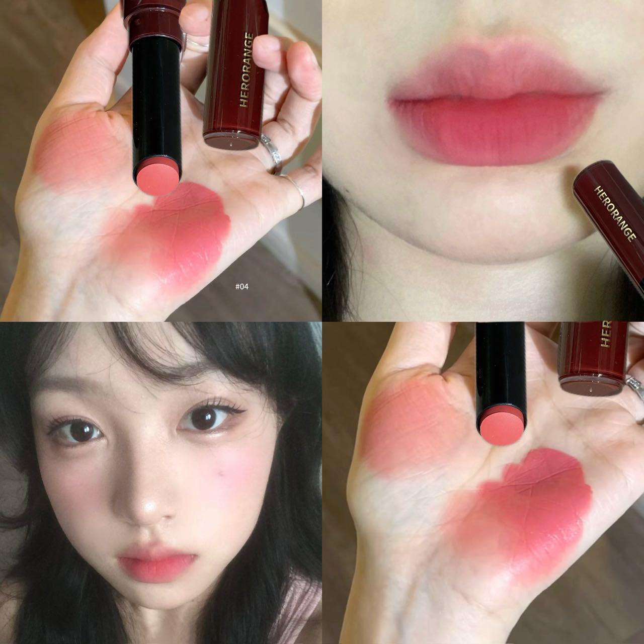 HERORANGE Sweet Shadow Soft Matte Lipstick - Long-lasting, Non-fading, Whitening Velvet Finish. 3g
HERORANGE Sweet Shadow Soft Matte Lipstick - Long-lasting, Non-fading, Whitening Velvet Finish. 3g