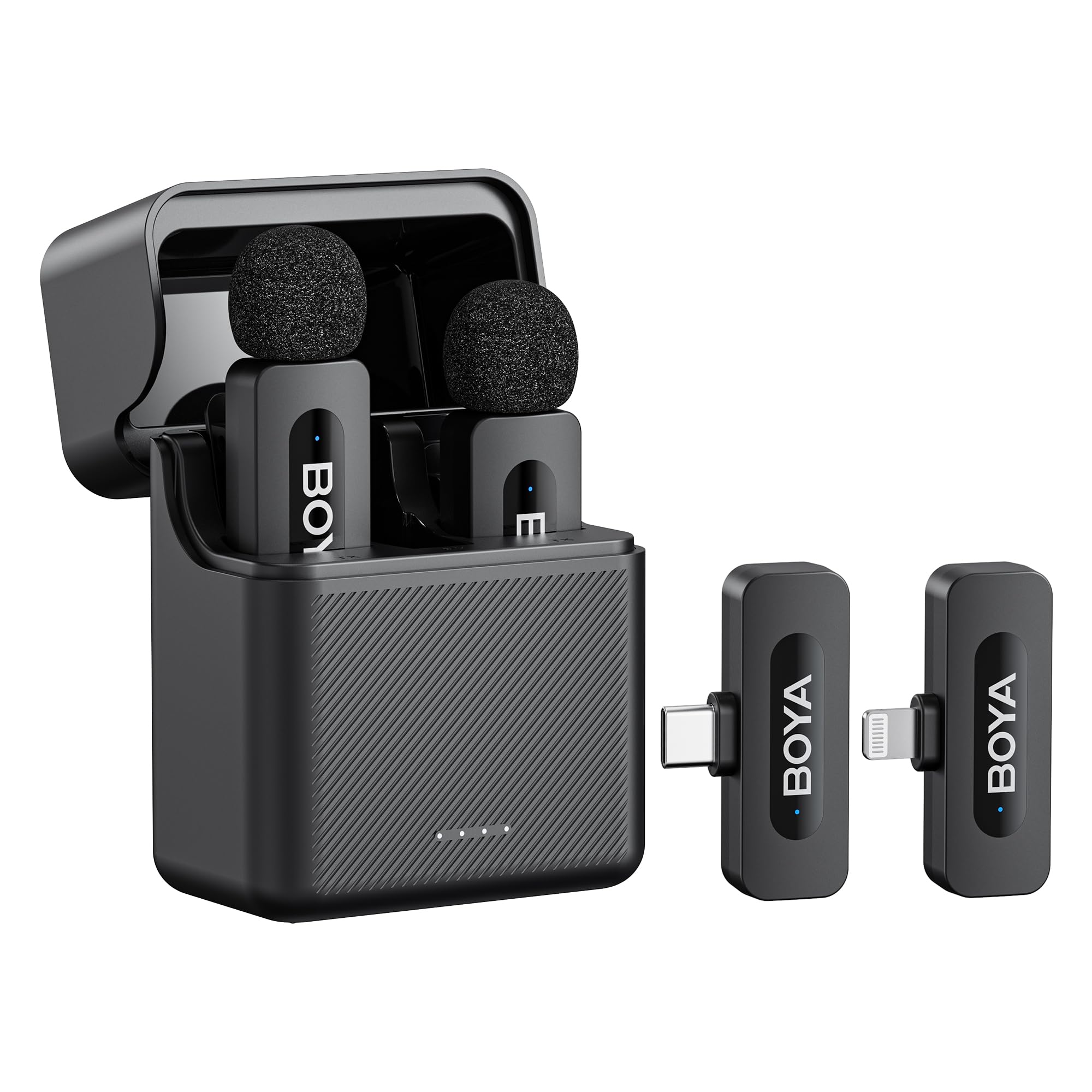BOYA BY-V3 Combo 2in1 Pin Microphone Compatible with iPhoneType-C AndroidTwo people can use at the same time Transmission distance 100m Noise
BOYA BY-V3 Combo 2in1 Pin Microphone Compatible with iPhoneType-C AndroidTwo people can use at the same time Transmission distance 100m Noise