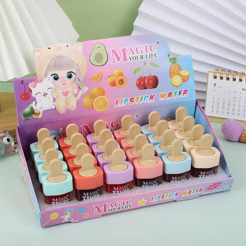 Long-lasting, non-transfer, fruity ice cream lip glaze with lightweight, moisturizing lip oil for vibrant color. 6 colors, 6 flavors, 24 bottles/box
Long-lasting, non-transfer, fruity ice cream lip glaze with lightweight, moisturizing lip oil for vibrant color. 6 colors, 6 flavors, 24 bottles/box