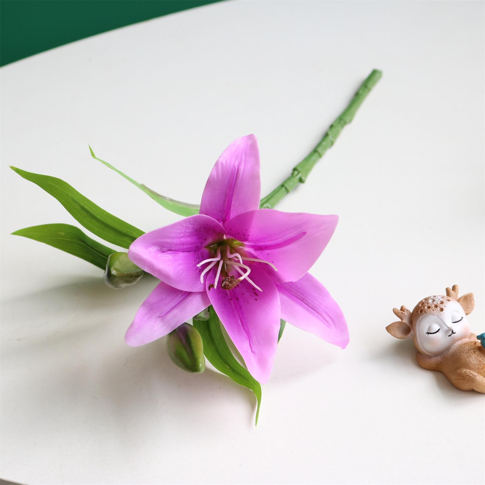Artificial Lily Flower Stem with Three Heads Realistic Silk Floral Arrangement for Home Office Wedding Decoration and Craft Projects C фиолетовый
Artificial Lily Flower Stem with Three Heads Realistic Silk Floral Arrangement for Home Office Wedding Decoration and Craft Projects C фиолетовый