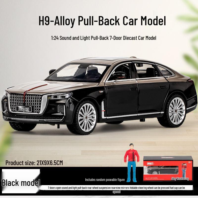 Hongqi H9 Alloy Car Model Toy: 1:24 Pull-Back with Sound & Light for Kids 21*9*6.5 cm
Hongqi H9 Alloy Car Model Toy: 1:24 Pull-Back with Sound & Light for Kids 21*9*6.5 cm