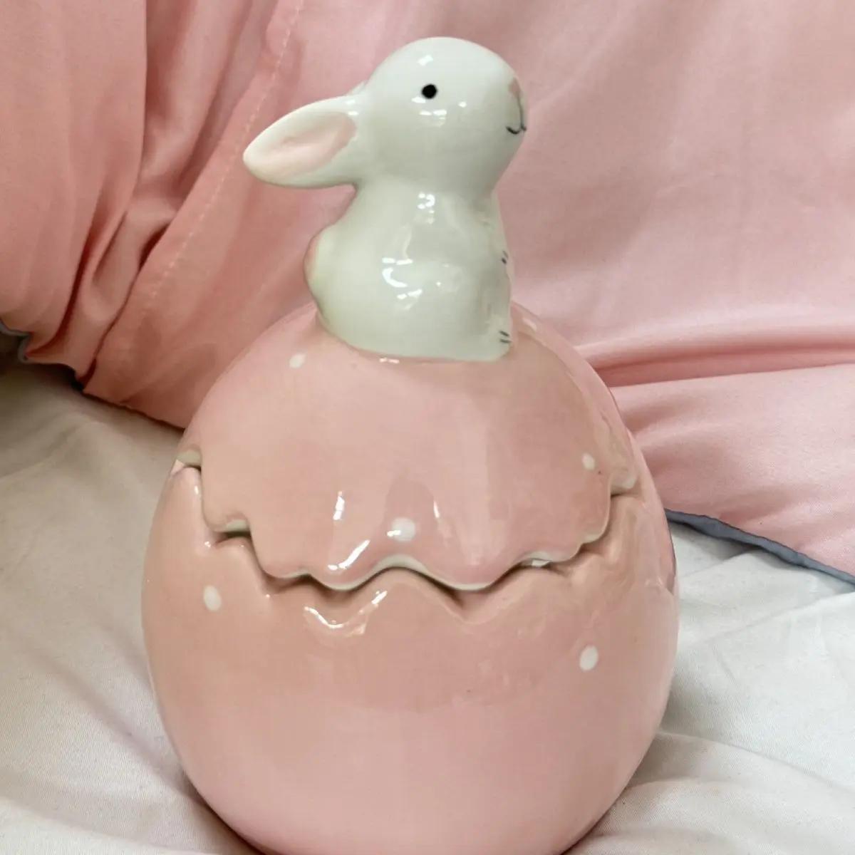 Cute Rabbit Eggshell with Lid Piggy Bank Girl Heart Candy Holiday Piggy Bank Creative Bedroom Decoration Storage Tank
Cute Rabbit Eggshell with Lid Piggy Bank Girl Heart Candy Holiday Piggy Bank Creative Bedroom Decoration Storage Tank