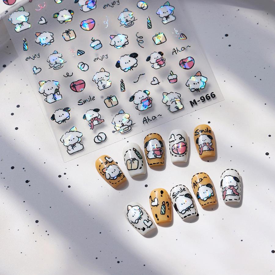 TENSOR Cartoon Cute Dog Shattered Glass Phone Case with Nail Art Stickers - M-966 Transparent
TENSOR Cartoon Cute Dog Shattered Glass Phone Case with Nail Art Stickers - M-966 Transparent