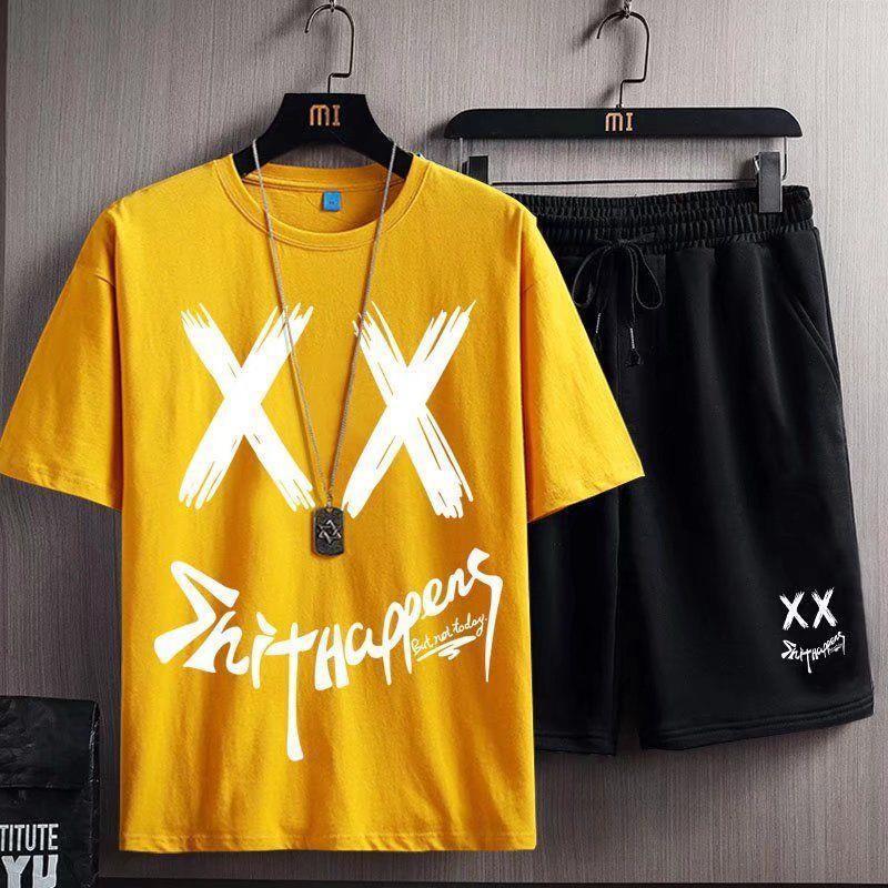 Two-piece Set Men 2026 Summer Loose Tide Hip Hop Short Sleeve T-shirt Shorts Casual Suit 5XL
Two-piece Set Men 2026 Summer Loose Tide Hip Hop Short Sleeve T-shirt Shorts Casual Suit 5XL