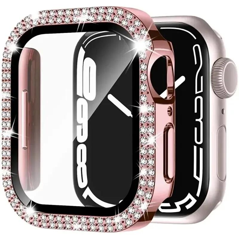 Скло+Діамантове покриття для чохла Apple watch 40мм 44мм 41мм 45мм 38мм 42мм Блискучий захисний бампер iWatch серії 9 3 5 6 7 8 se чохол 41mm рожевий
Скло+Діамантове покриття для чохла Apple watch 40мм 44мм 41мм 45мм 38мм 42мм Блискучий захисний бампер iWatch серії 9 3 5 6 7 8 se чохол 41mm рожевий