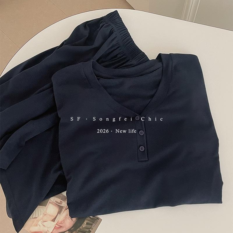 Henry collar short-sleeved pajamas Lyocell Tencel loungewear women s summer minimalist style loose can be worn two-piece set f ( 40-70kg )
Henry collar short-sleeved pajamas Lyocell Tencel loungewear women s summer minimalist style loose can be worn two-piece set f ( 40-70kg )