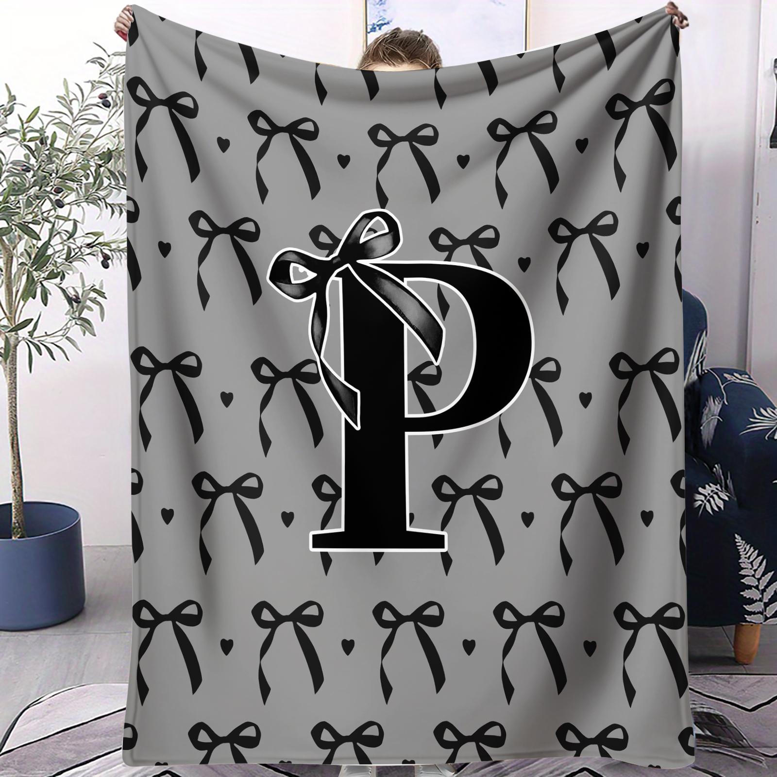 ViralWorthy Snug AllPurpose Monogram Letter Bow Blanket Soft Fluffy Decorative Throw for Couch Bed AllSeason Use 70x100cm
ViralWorthy Snug AllPurpose Monogram Letter Bow Blanket Soft Fluffy Decorative Throw for Couch Bed AllSeason Use 70x100cm