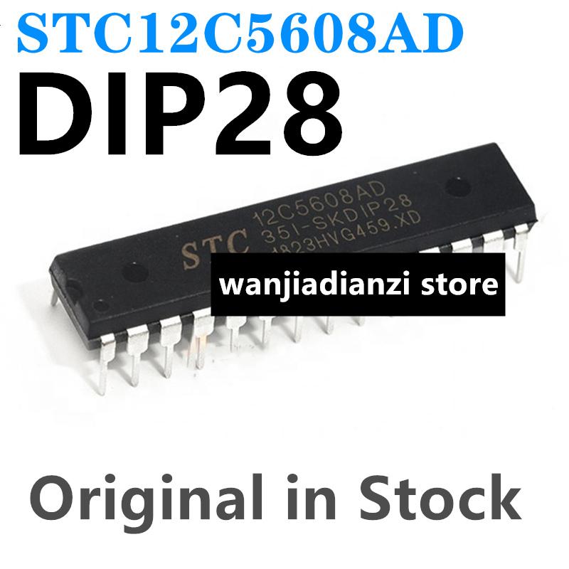 Original STC12C5608AD STC Single-chip microcomputer STC12C5608AD-35I-DIP28 Integrated IC chip and MCU, MCU microcontroll
Original STC12C5608AD STC Single-chip microcomputer STC12C5608AD-35I-DIP28 Integrated IC chip and MCU, MCU microcontroll