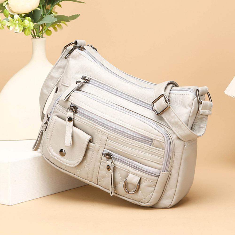 Waterproof Multiple Zip Pockets Shoulder Bag Retro Shopping Messenger Tote Elderly червоний
Waterproof Multiple Zip Pockets Shoulder Bag Retro Shopping Messenger Tote Elderly червоний