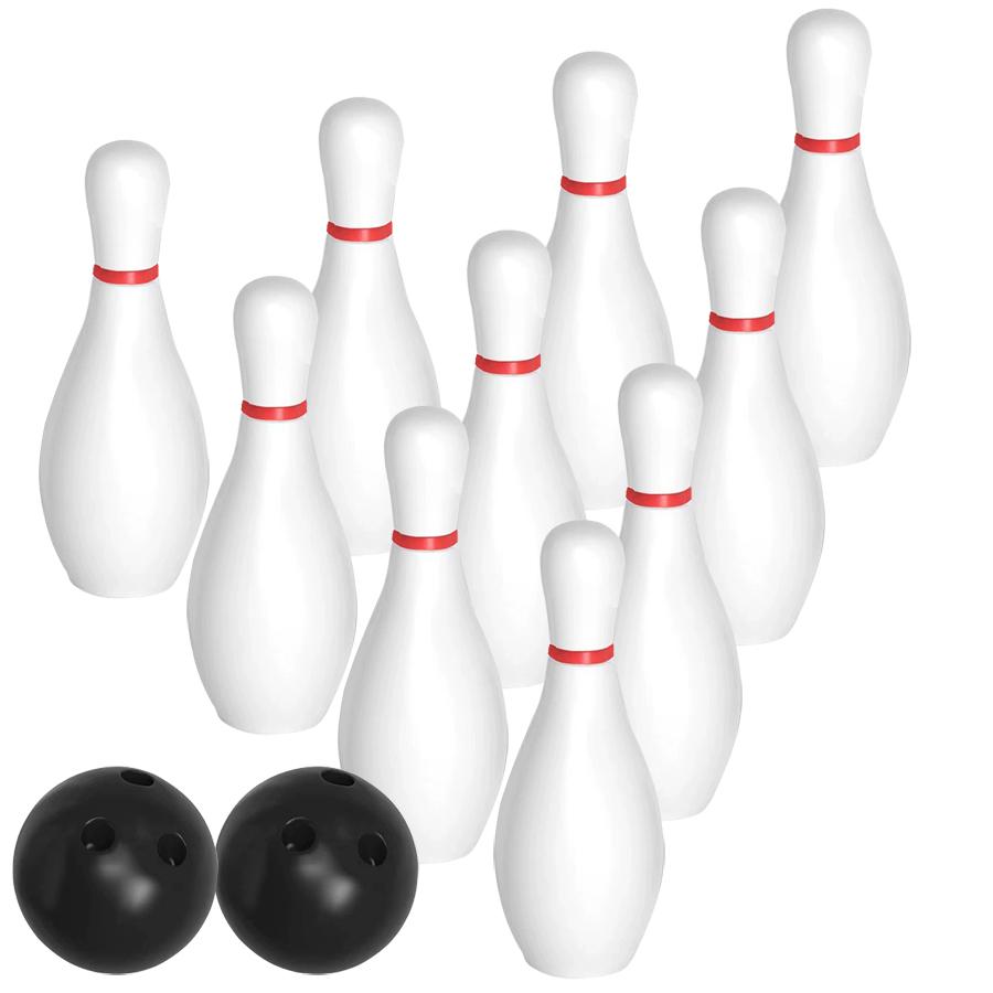 10pcs 16cm White Bowling Pin with 2pcs 7cm Black Bowling Ball Creative Indoor Floor Ball Games Famliy Party Interactive Fun Game
10pcs 16cm White Bowling Pin with 2pcs 7cm Black Bowling Ball Creative Indoor Floor Ball Games Famliy Party Interactive Fun Game