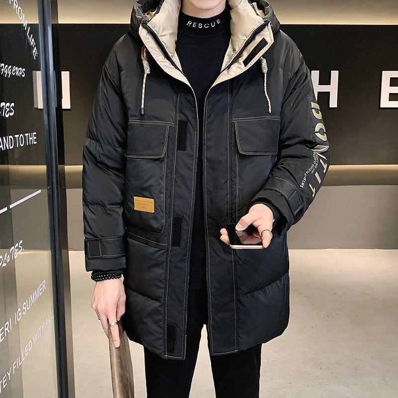 Мужская зимняя пуховая куртка средней длины с капюшоном 2025 - Модная теплая куртка XL чёрный
Мужская зимняя пуховая куртка средней длины с капюшоном 2025 - Модная теплая куртка XL чёрный
