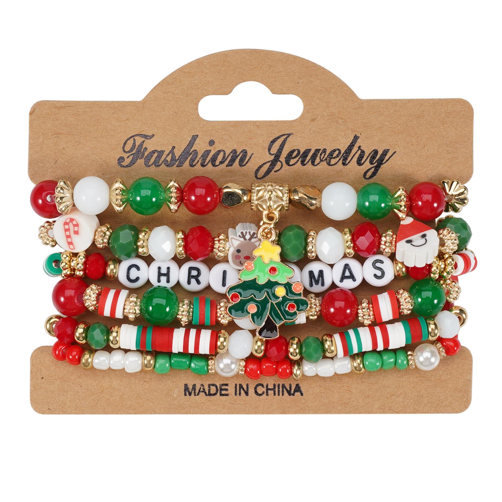 JYL TS Bracelet Christmas Handmade Santa Pendant Amplifies Cheer & Abundance Style 6 блідий колір кармін
JYL TS Bracelet Christmas Handmade Santa Pendant Amplifies Cheer & Abundance Style 6 блідий колір кармін
