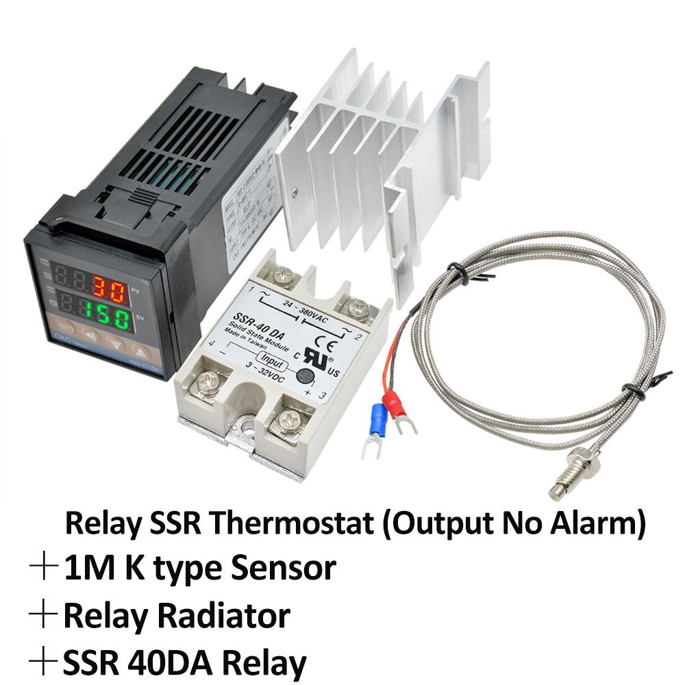 REX-C100 Digital PID LCD Relay Solid State Thermostat Temperature Controller Temp With K-Type Thermocouple Heaksink
REX-C100 Digital PID LCD Relay Solid State Thermostat Temperature Controller Temp With K-Type Thermocouple Heaksink